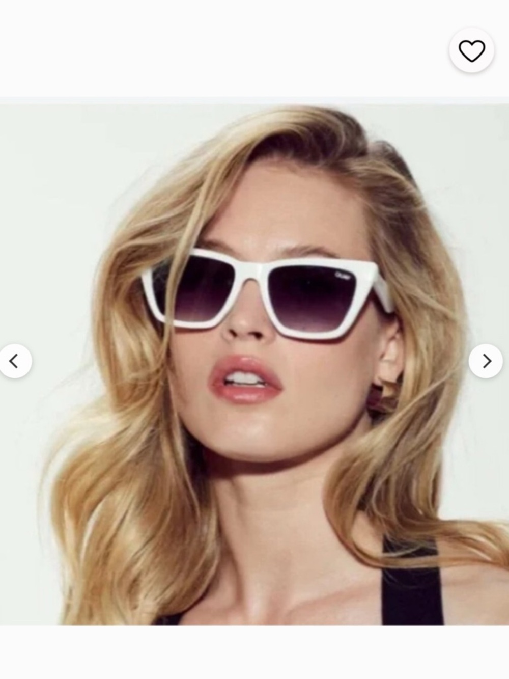 Quay Call the Shots White Sunglasses